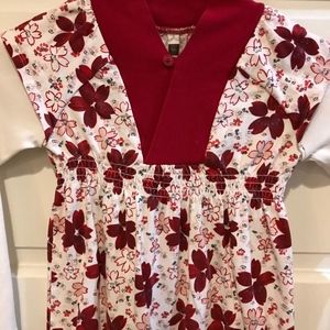 Tea Collection | Dresses | Tea Collection Girls 7 Red Ivory Cherry ...